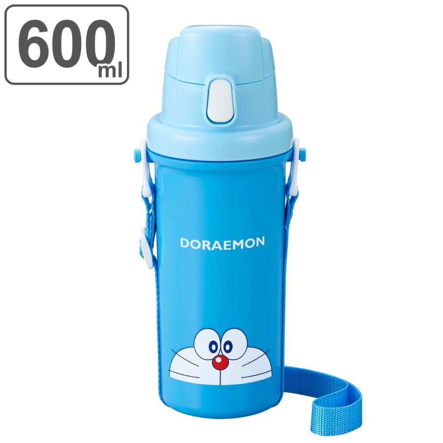 OSK（オーエスケー） 水筒 600ml ワンタッチ 直飲み ドラえもん 肩紐