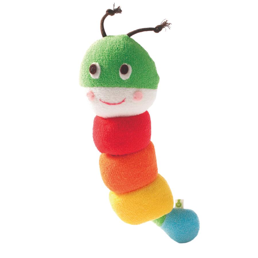 レア？ むしむしくん ぬいぐるみ ガラガラ Yours Army World（ユアーズアーミーワールド） ぬいぐるみ いもむし