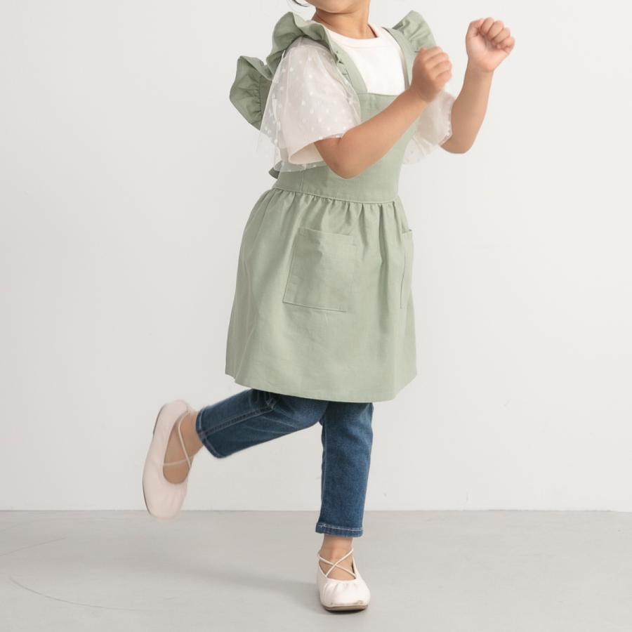 COCO WALK（ココウォーク） エプロン 無地 Lincラップエプロン 子供用
