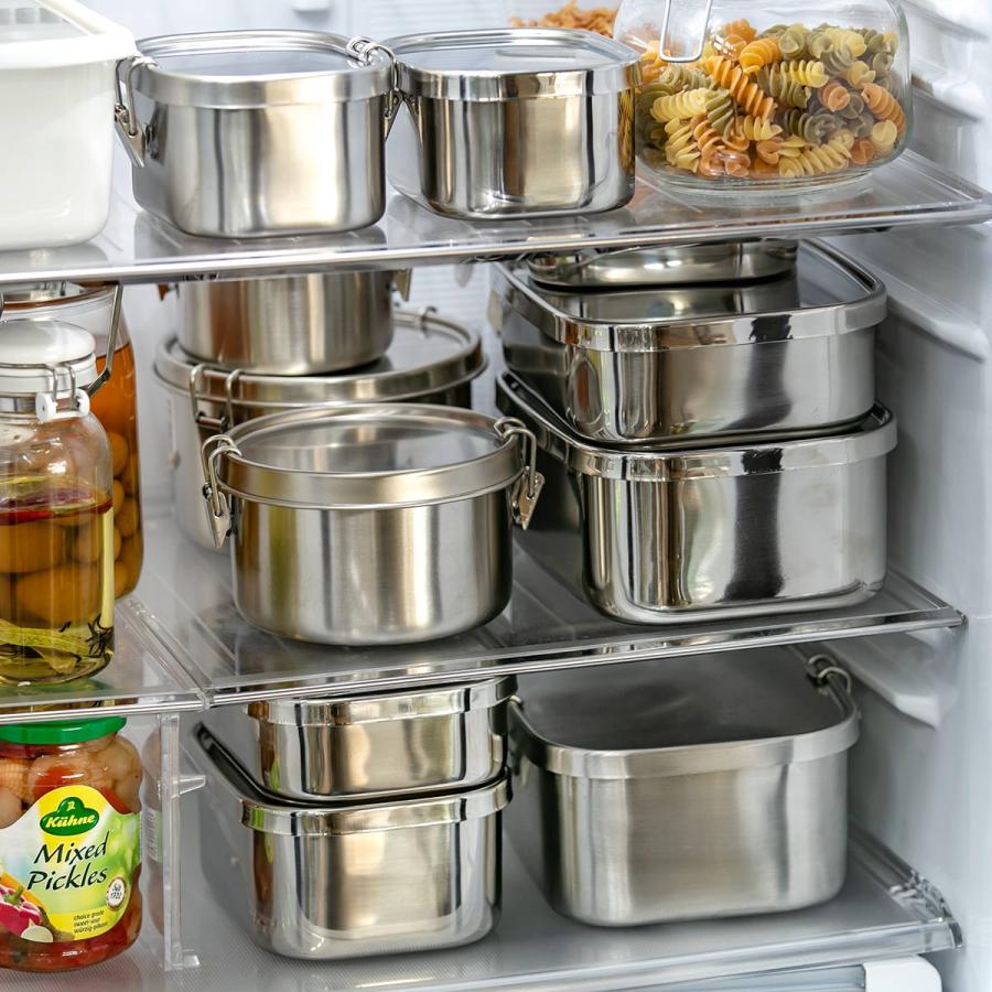 工房アイザワ 特典付き 保存容器 900ml UTILE 角容器深型 止金付き M