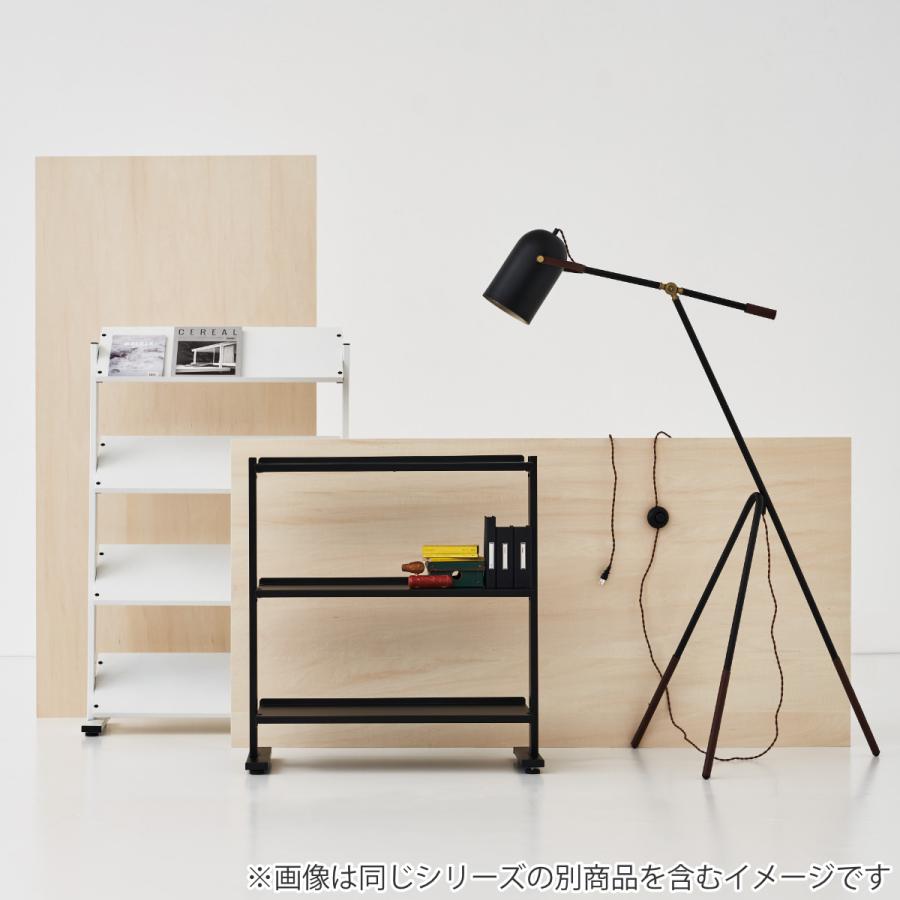 東谷 マガジンラック 3段 棚板角度調整 シェルフ スチール製 約幅