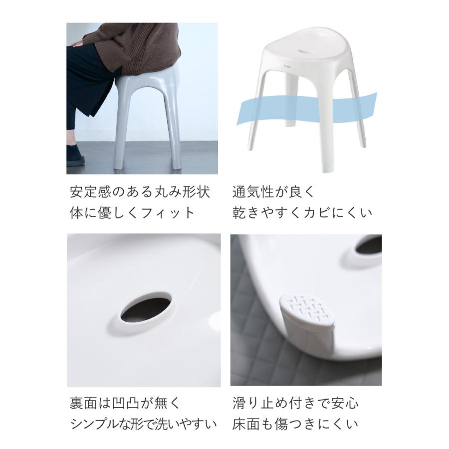 アスベル（ASVEL） 風呂椅子 座面高さ40cm Emeal エミール 日本製