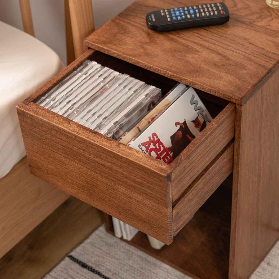 東谷 サイドチェスト 高さ50cm 天然木 完成品 （ サイドテーブル 北欧