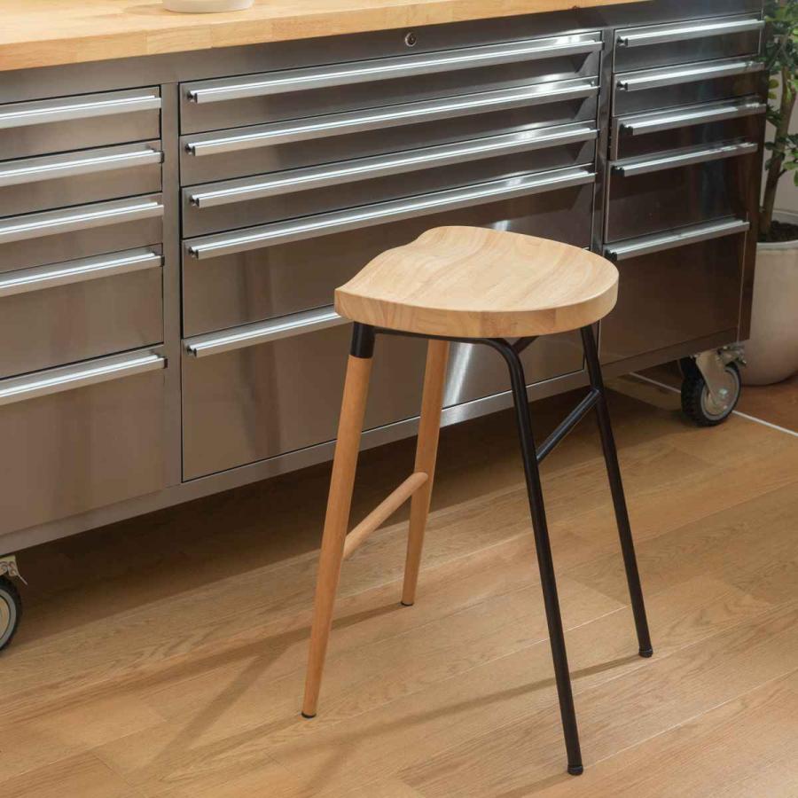 関家具　チェスキースツール　② カウンターチェア　天然木　ハイチェア dショッピング |スツール 2脚セット 高さ60cm 木製 天然木 ハイ