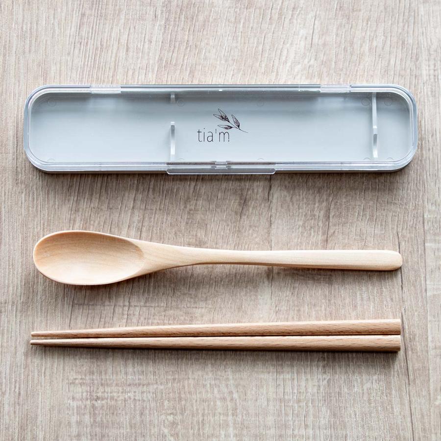 木目　箸セット 木目スライドスプーン＆箸セット | ダークブラウン – Bento&co 京都発