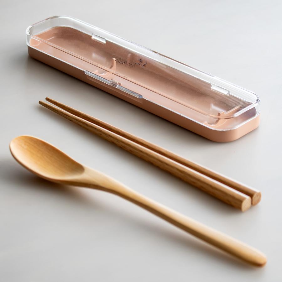 コンビセット スプーン お箸 木目調 tiam （ 箸 カトラリーセット 大人