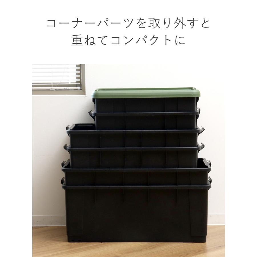 SANKA 収納ボックス Nタフコンプラス ATCP-74-30 フタ付き 幅44×奥行74