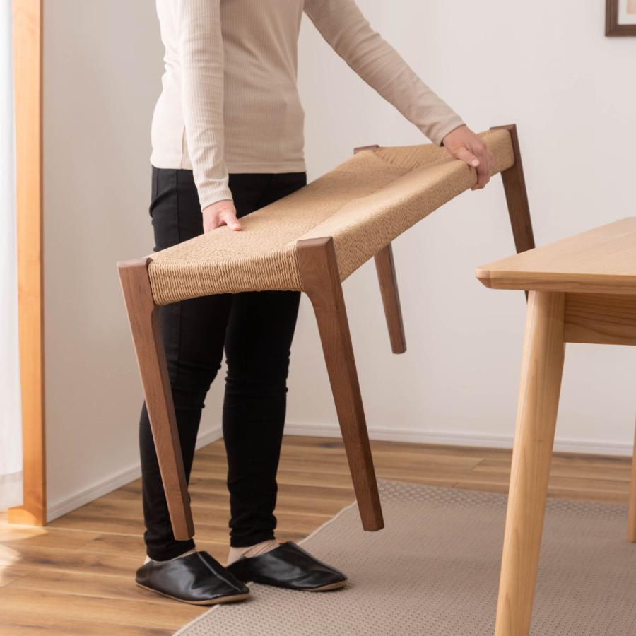 東谷 ベンチ 幅105cm 天然木 （ 木製 2人掛け 椅子 イス 腰掛