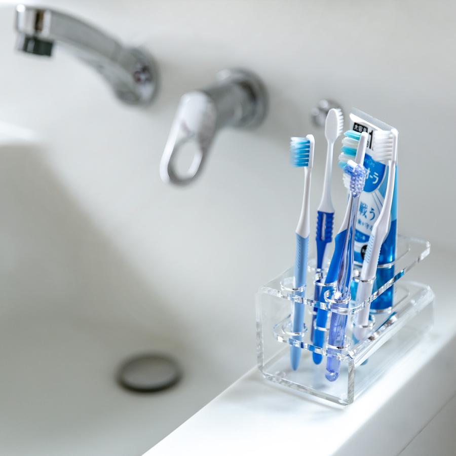 Trytec 特典付き 歯ブラシスタンド amenist アクリル製 G型 日本製
