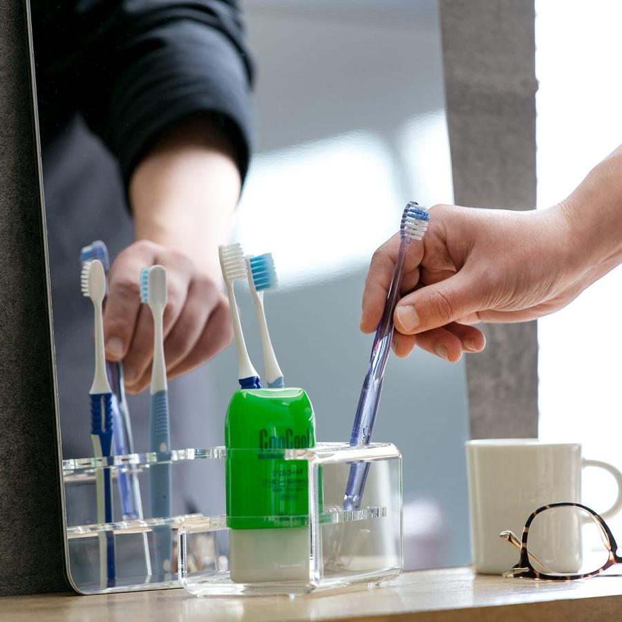 Trytec 特典付き 歯ブラシスタンド amenist アクリル製 G型 日本製