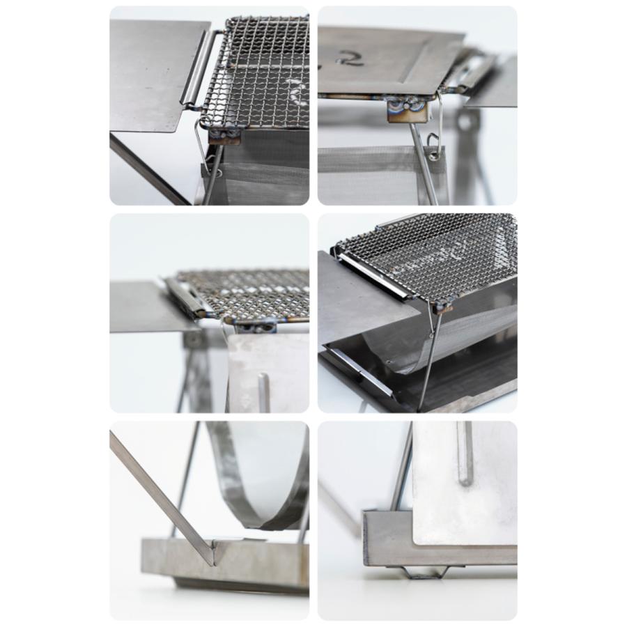 バーベキューコンロ チタングリル （ バーベキュー コンロ 焚き火台