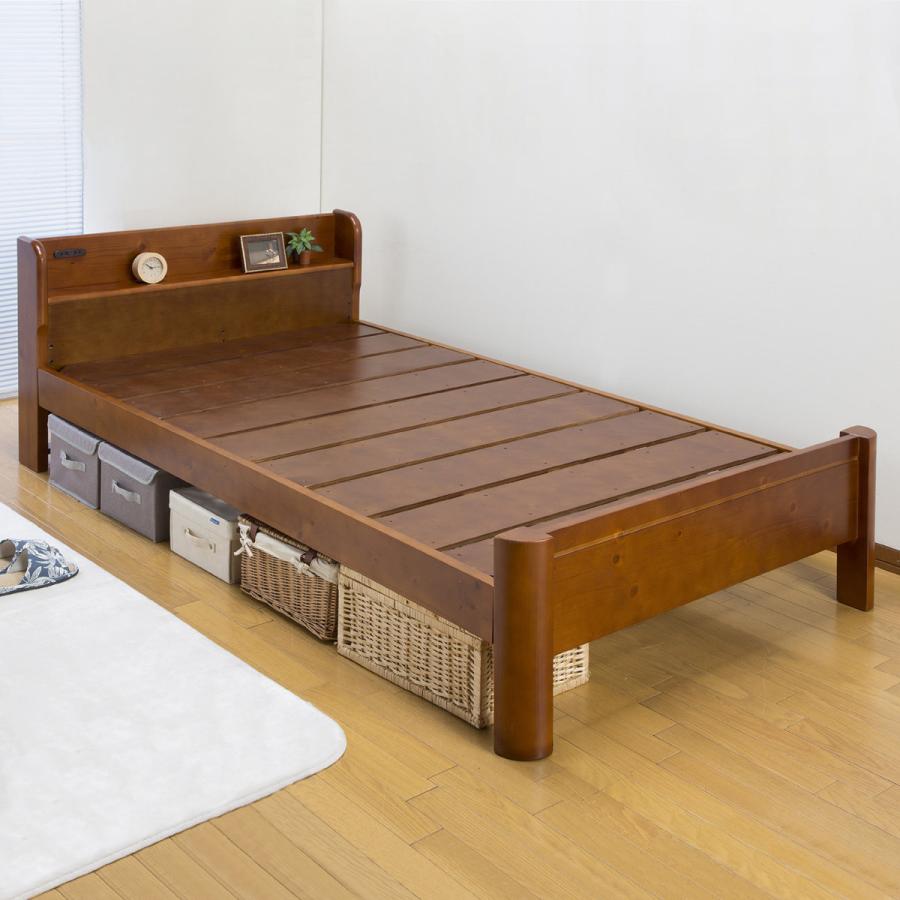 すのこベッド ダブル 宮棚 コンセント 耐荷重600kg 天然木 すのこベッド ダブル 宮棚 コンセント 耐荷重600kg 天然木