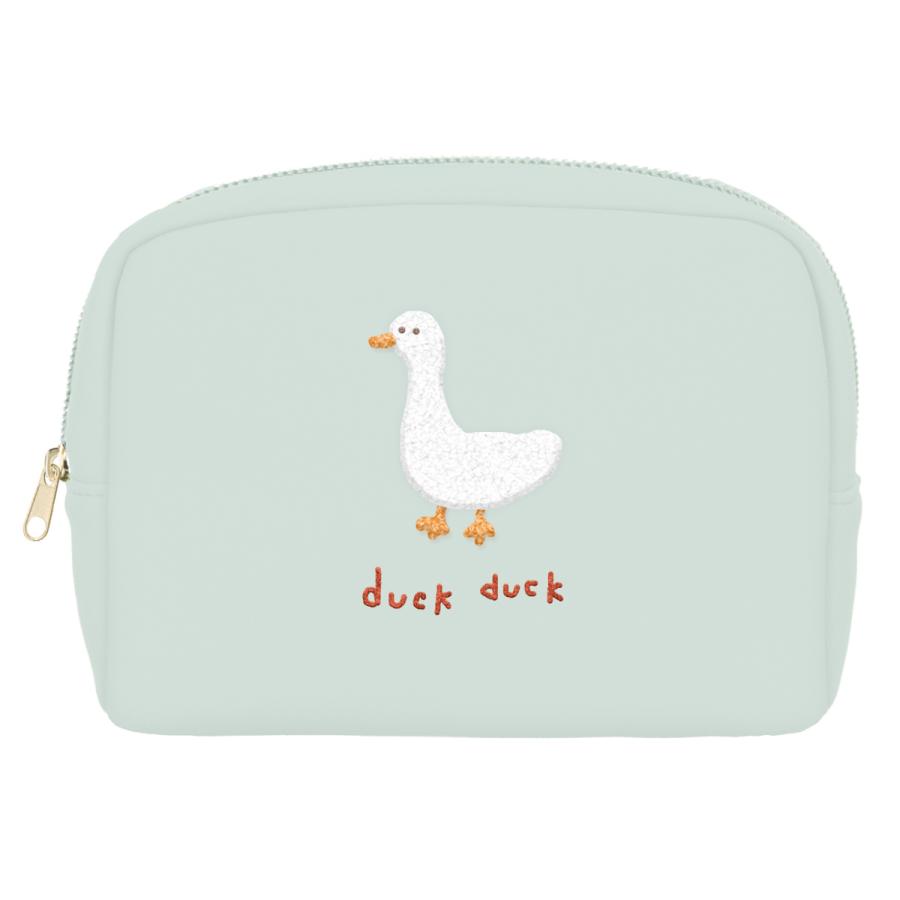 やっち①ポーチ Q-LiA ポーチ ピッコロット ボックスポーチ どうぶつ 小物入れ