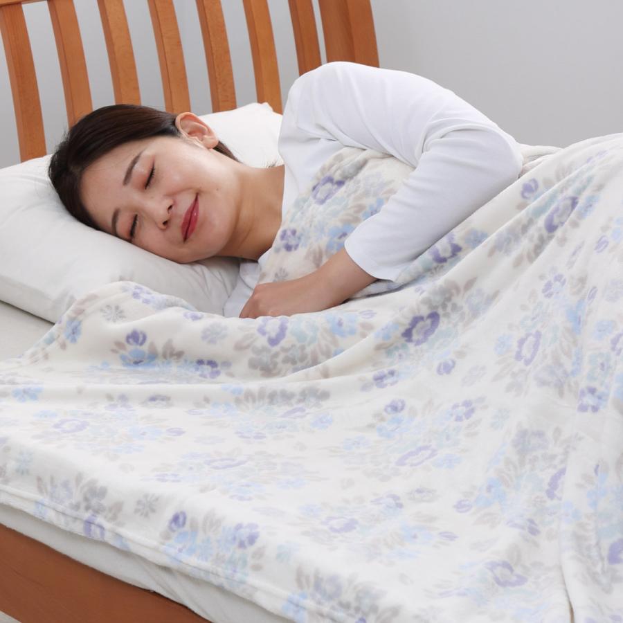 西川（nishikawa） ニューマイヤー毛布 シングル ブーケ柄 （ ニシカワ