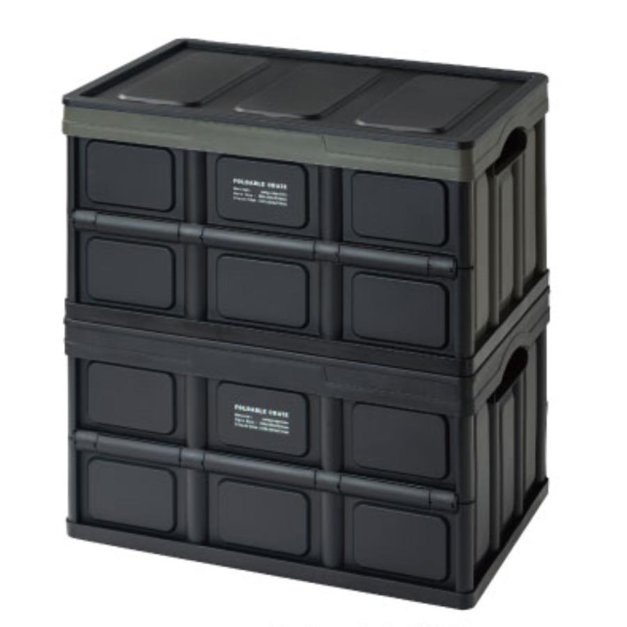 東谷 収納ボックス 折りたたみ 蓋付き フォルダブル クレート 同色6個