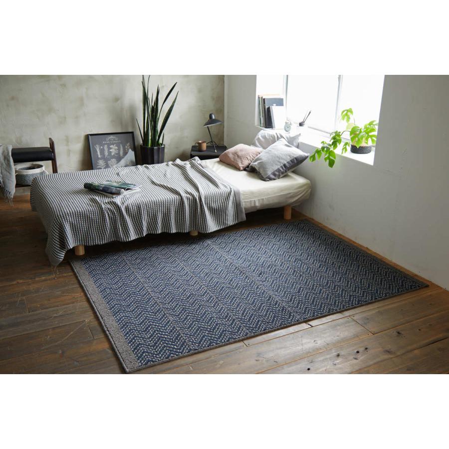 スミノエ ラグ ジップスコット 190×190cm 防ダニ 防炎 ウール100