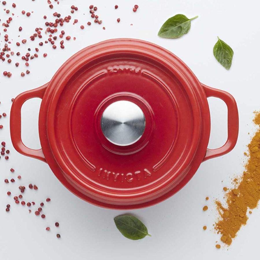 アンヴィクタINVICTA ホーロー鍋 20cm ラウンドキャセロール INVICTA キャセロール 20cm ラウンド IH対応 両手鍋 （ インビクタ