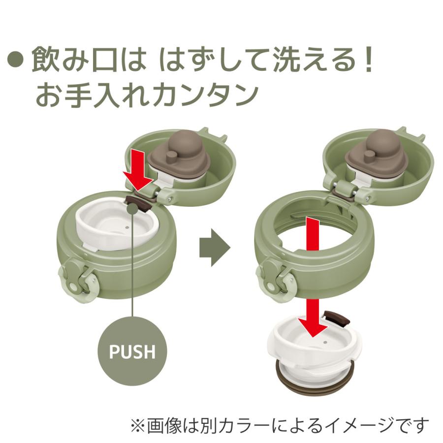 サーモス 水筒 600ml ステンレス ワンタッチ 真空断熱ケータイマグ JNL-606 （ THERMOS 保温 保冷 直飲み ステンレスボトル 軽量 スポーツドリンク対応 ）｜livingut｜07