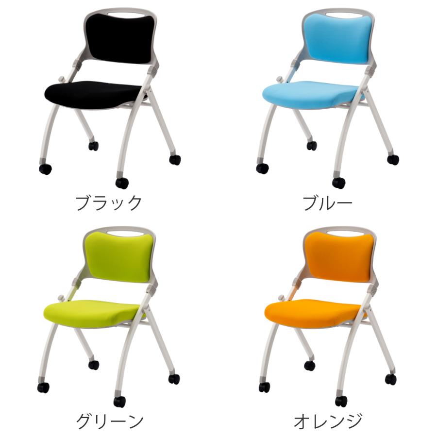 オフィスチェア 幅56cm 折りたたみ スタッキング可能 ( 法人 オフィスチェア 幅56cm 折りたたみ スタッキング可能 ( 法人