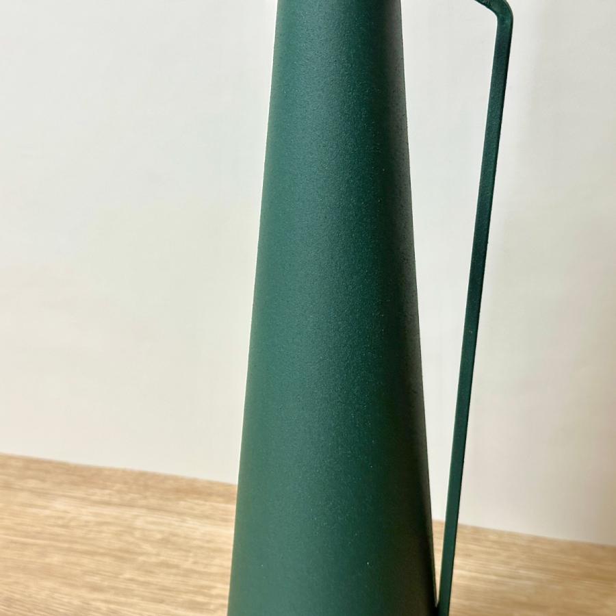 花瓶 Valente Alto Large Dark Green アイアン （ 鉄製 花びん 花器 ポット フラワーベース ベース丸 鉄 一輪挿し 枝物 花 ）｜livingut｜05