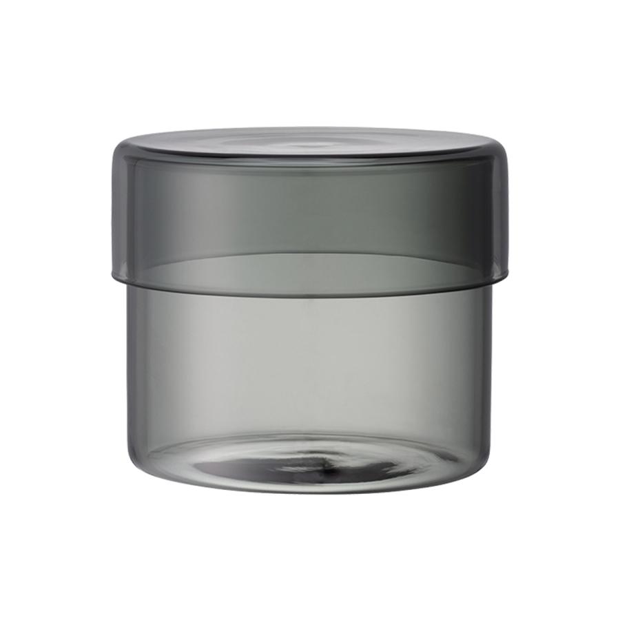 【新品】LARDO ガラスケース グレー KINTO キントー SCHALE ガラスケース 100x85mm スモーク （ 保存容器