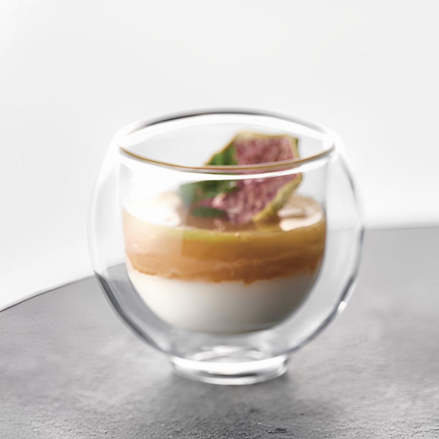 カップ 10cm ダブルウォール 耐熱ガラス （ 電子レンジ対応 デザート