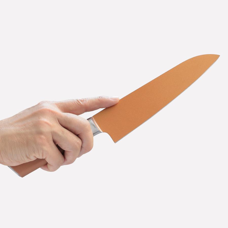 シェフナイフ 18cm VISIONS GOLD Coating （ 牛刀 料理包丁 万能包丁 キッチンナイフ 文化包丁 セラミック配合