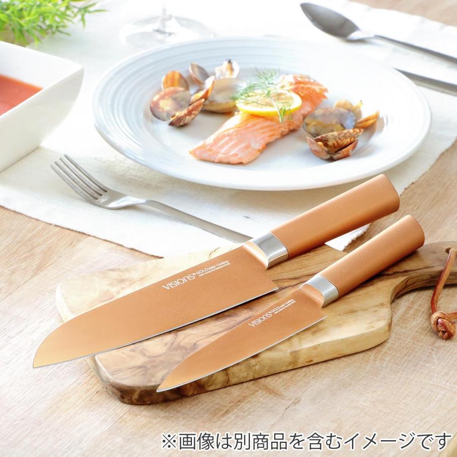 パール金属 三徳包丁 16.5cm VISIONS GOLD Coating （ 料理包丁 万能