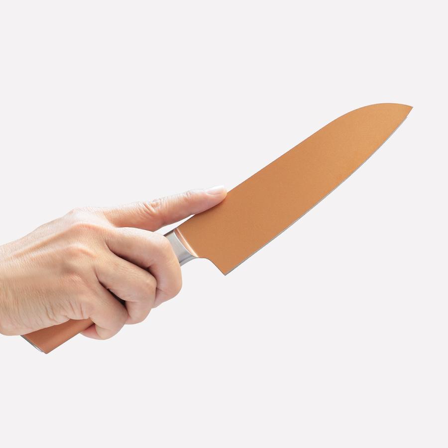 パール金属 三徳包丁 16.5cm VISIONS GOLD Coating （ 料理包丁 万能