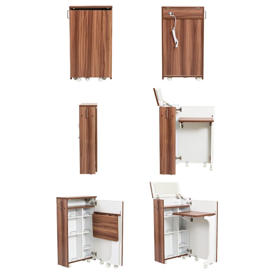 ドレッサー デスク 幅24cm 折りたたみ式 （ ドレッサーデスク 机