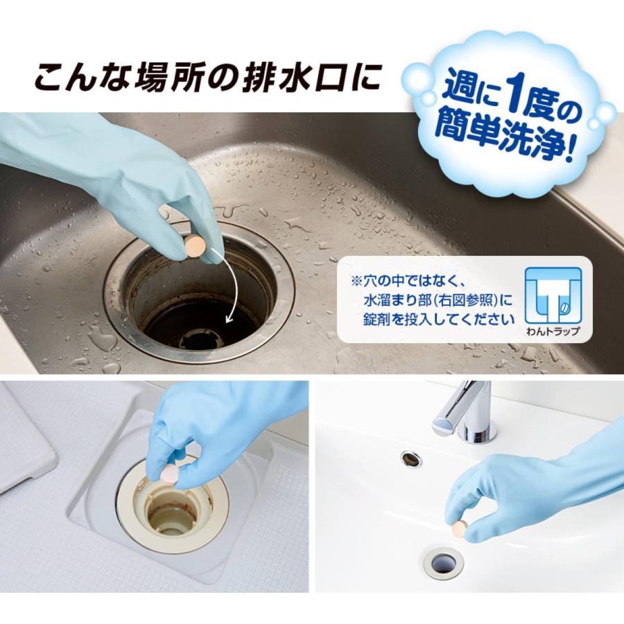 アイメディア 排水管洗剤 排水管の一発洗浄 オレンジタイプ 30錠 （ 非