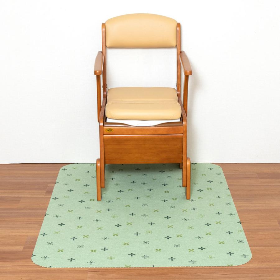 サンコー ポータブルトイレ マット 吸着 消臭 撥水 大判 介護