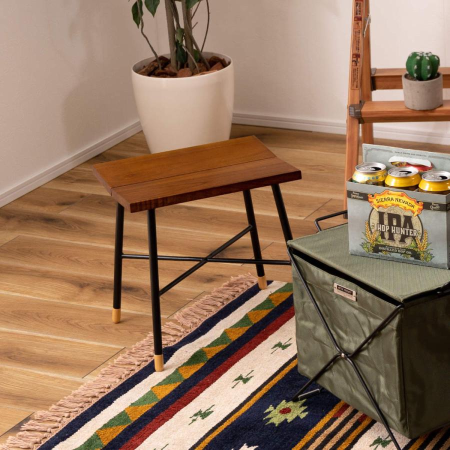 東谷 スツール 座面高35cm 木製 北欧 2脚セット （ 椅子 いす イス