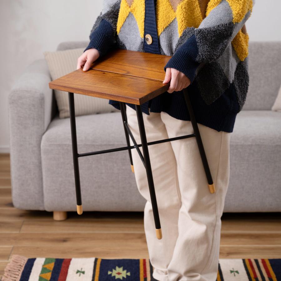 木製座椅子　2脚 東谷 スツール 座面高45cm 木製 北欧 2脚セット （ 椅子 いす イス