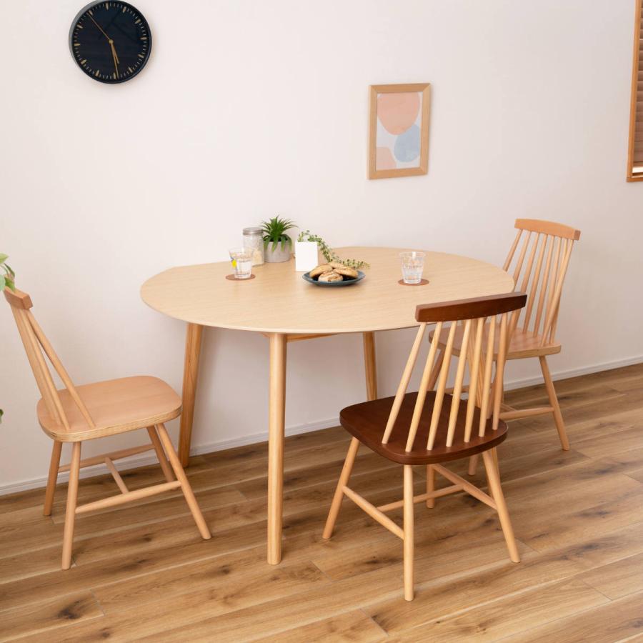 東谷 ダイニングテーブル 幅120cm 4人掛け 変形天板 （ テーブル