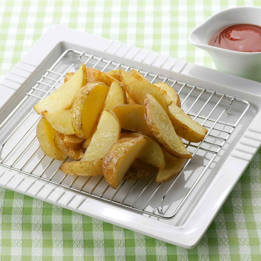 下村企販 プレート 網付き 25cm スクエアディッシュ 磁器 （ 食洗機