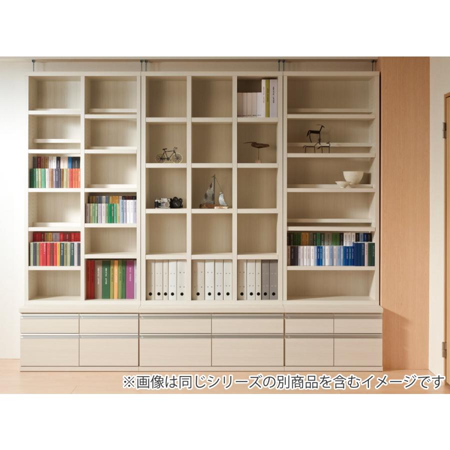 フナモコ（FUNAMOCO） コミックシェルフ 4段 前後2列棚 日本製 約幅