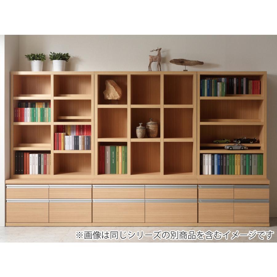 コミックシェルフ　本箱　WBK-94L フナモコ　収納 フナモコ（FUNAMOCO） コミックシェルフ 4段 前後2列棚 日本製 約幅