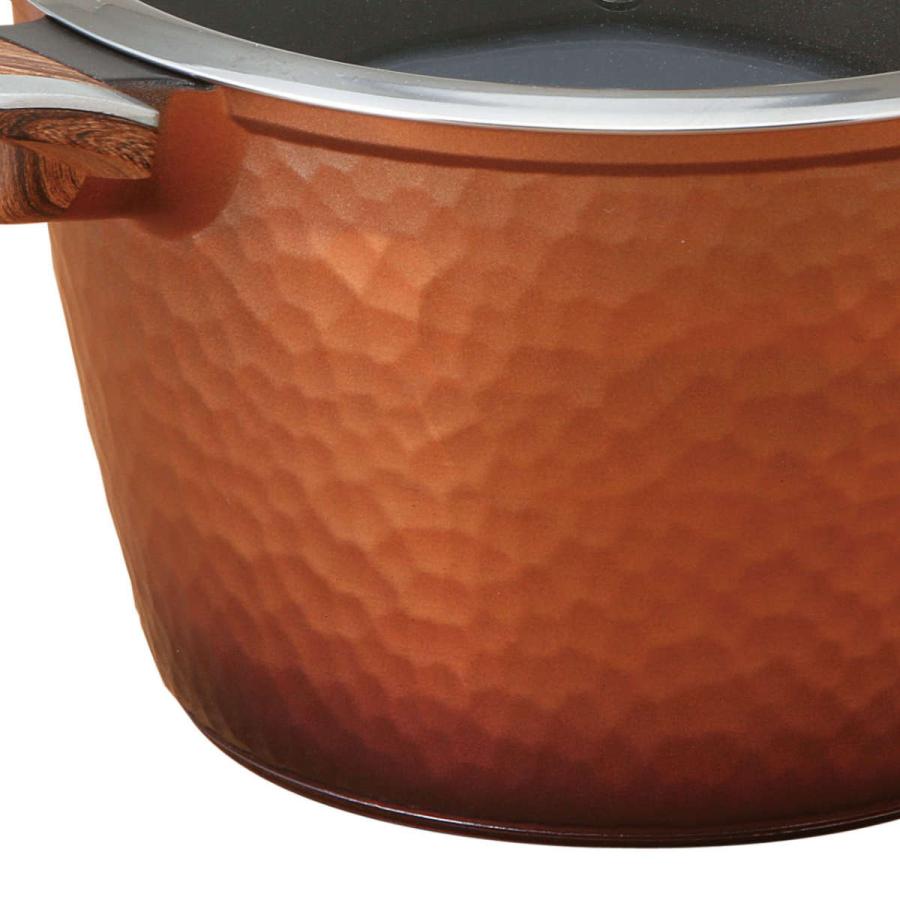 谷口金属工業 両手鍋 22cm IH対応 槌目鍋 （ ガス火対応 両手なべ 金属