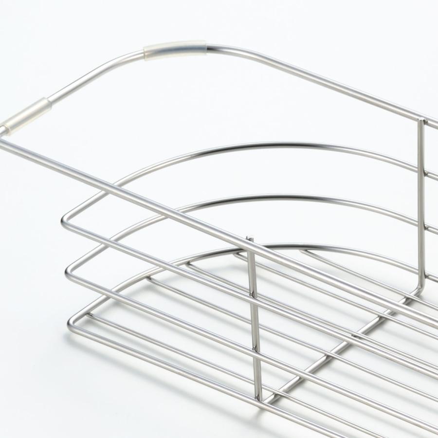 ヨシカワ 水切りラック シンクに渡して使うD型 スリムバスケット Hi