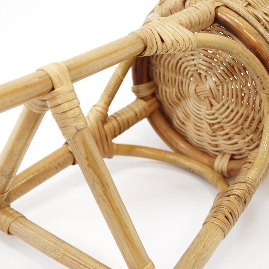 プランタースタンド ラタン 高さ46cm 天然素材 （ 籐 プランター