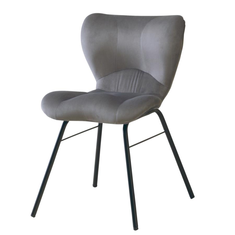 弘益 オフィスチェア 座面高42cm ベロア調 （ デスクチェア ダイニング