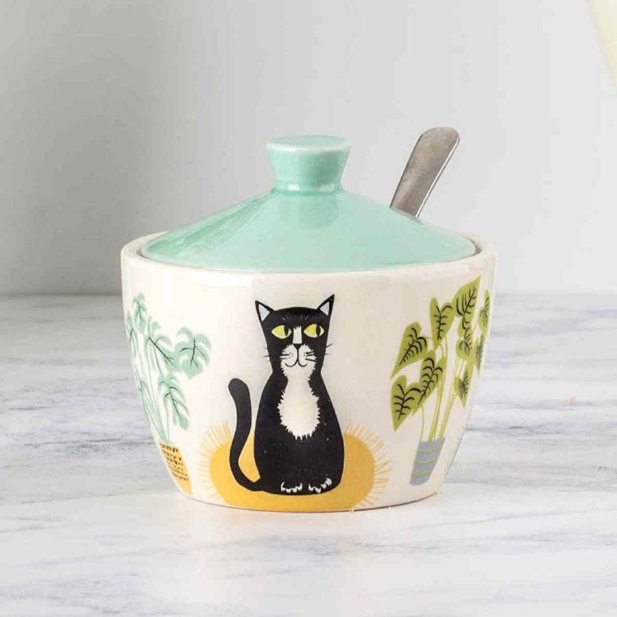 キャニスター Hannah Turner Cat Sugar Pot （ ハンナターナー 250ml シュガーポット 陶器 砂糖 シュガー ポット 食洗機対応 電子レンジ対応 猫 ねこ ネコ ）｜livingut｜10