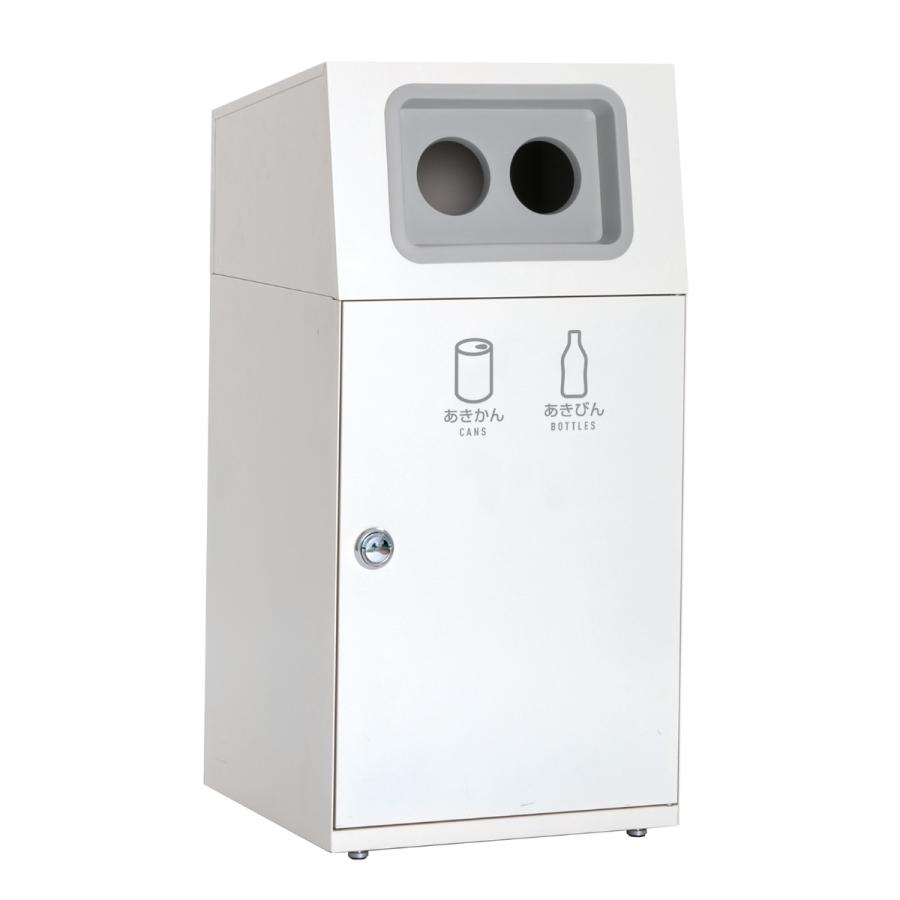テラモト 屋外用ゴミ箱 業務用ダストボックス 2分別 26L×2 テラモト 屋外用ゴミ箱 業務用ダストボックス 2分別 26L×2