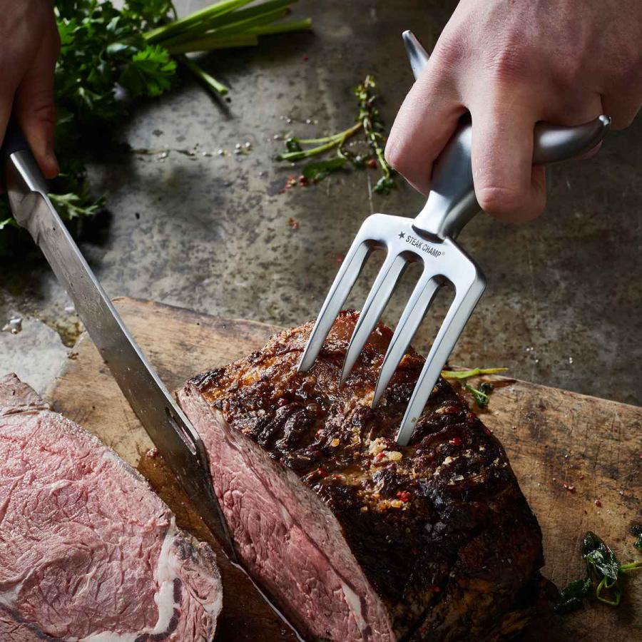 アウトレット）ステーキ STEAK CHAMP カット用 フォーク BULL FORK