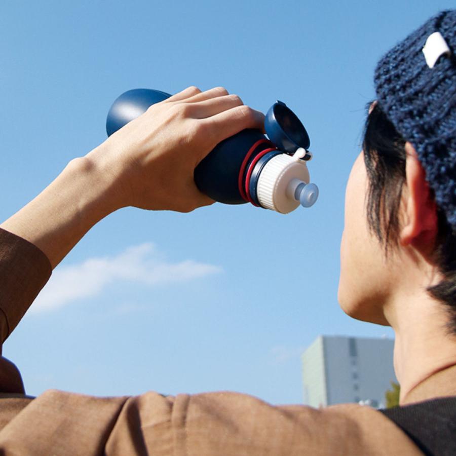 水筒 シリコーンボトル アクティブ 500ml （ viv 食洗機対応 直飲み シリコンボトル 折りたたみ コンパクト ）｜livingut｜17