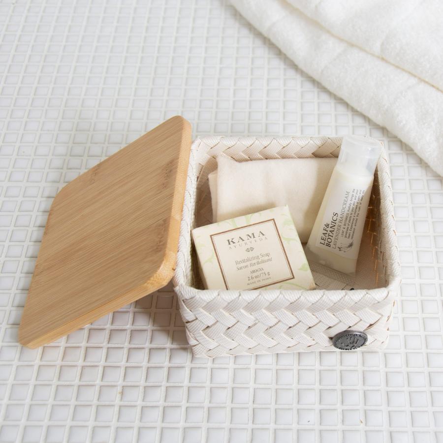 Handed By (アウトレット)収納ケース 13x13x8 cm 蓋付き TOP Handed By (アウトレット)収納ケース 13x13x8 cm 蓋付き TOP