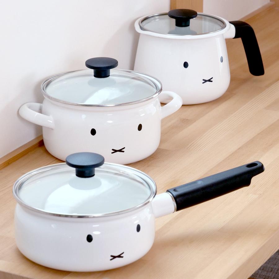 miffyface Series マルチポット 16cm IH対応 富士ホーロー miffyface Series マルチポット 16cm IH対応 富士ホーロー