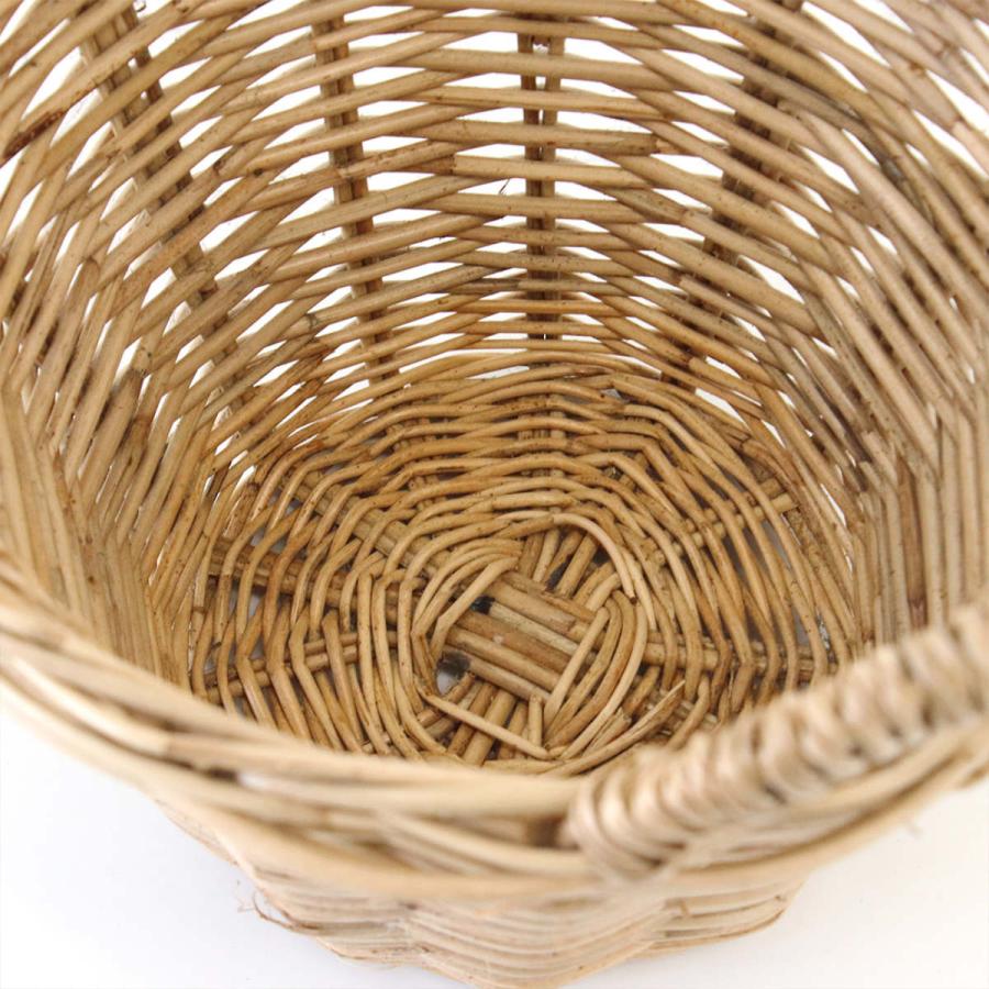 バスケット ラタン カゴ網 取っ手付き （ カゴ かご かごバスケット