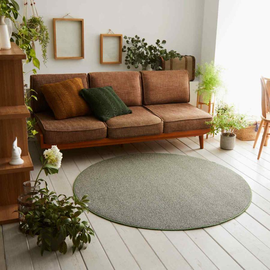 スミノエ ラグ 円形 フォルテ 150×150cm 防ダニ アレルブロック